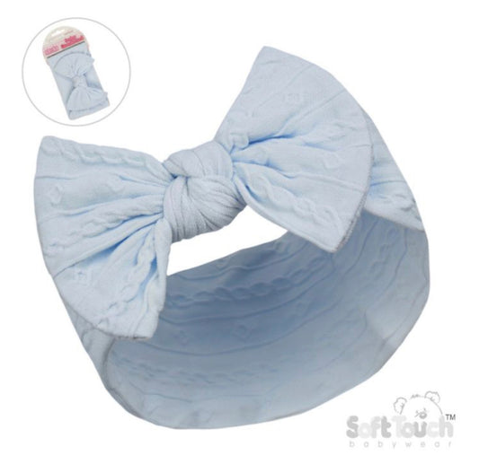 Baby Girl Blue Bow Headband