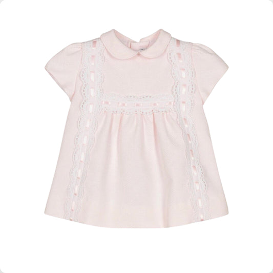Miranda Baby Girl Pink Cotton Dress