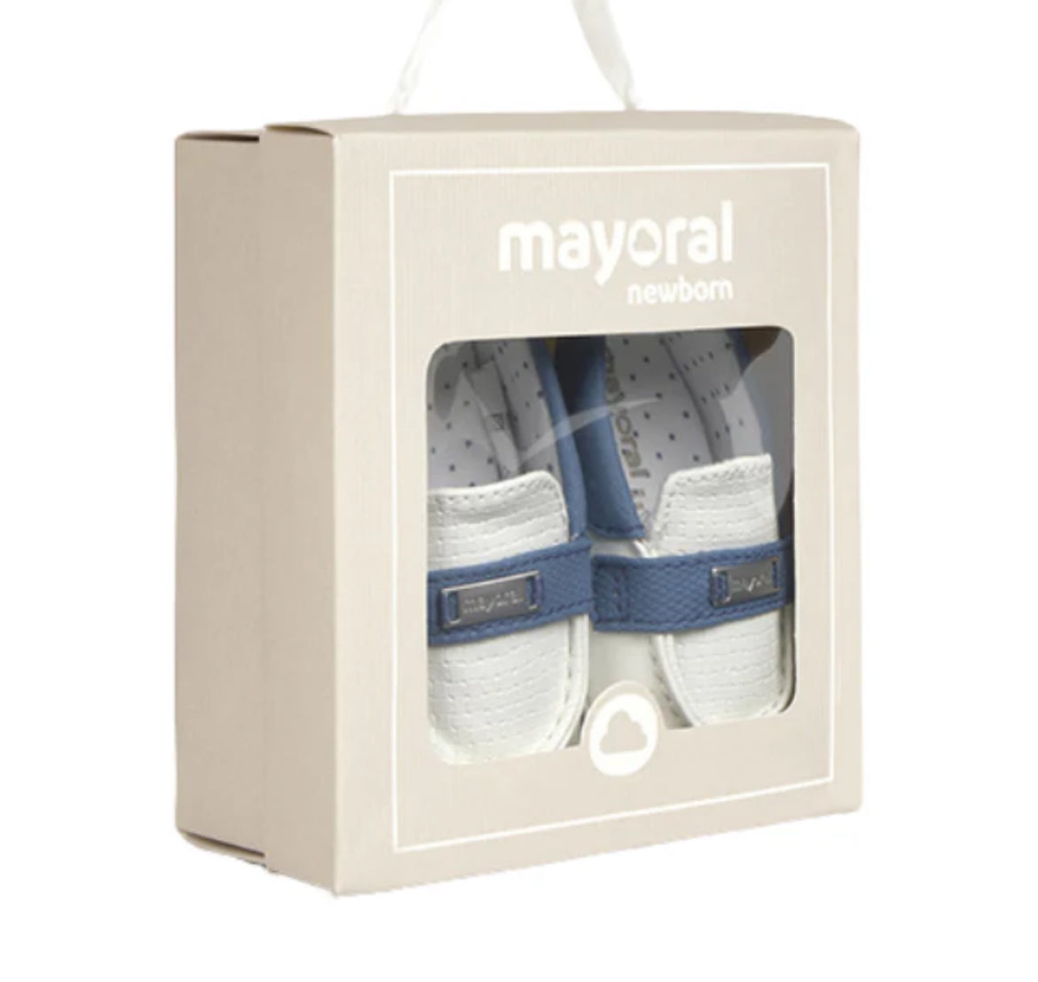 Mayoral Baby Boy Ivory & Navy Loafers