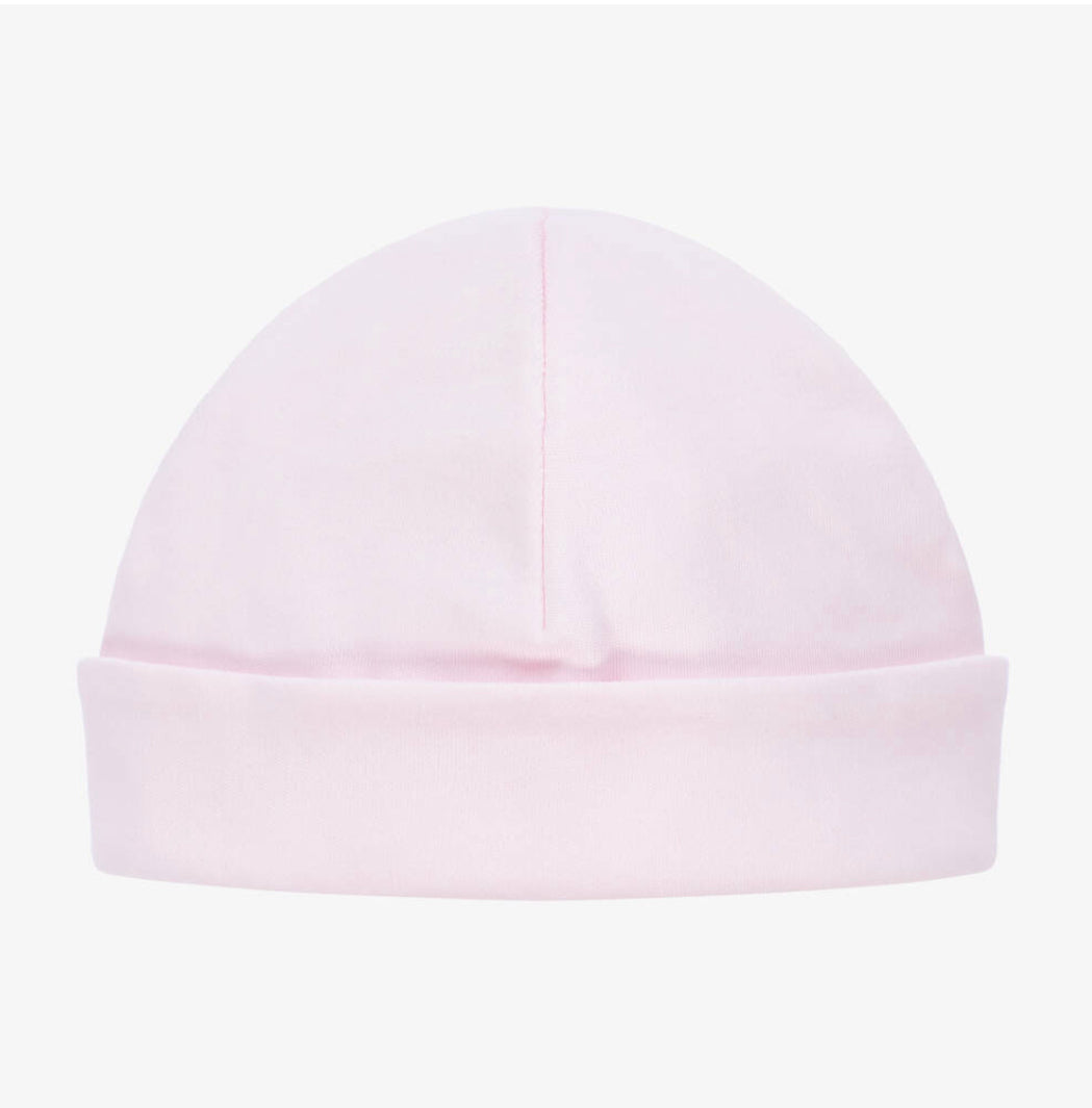 Baby Cotton Hat Pink/Blue/White