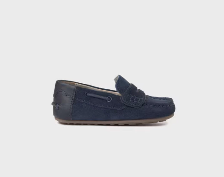 Mayoral Boys Navy Suede Leather Loafers