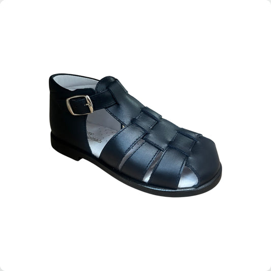 Pretty Originals Childrens Navy Leather Sandals