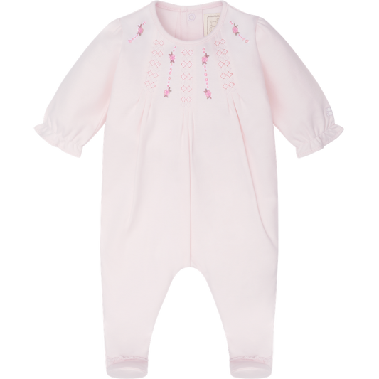 Emile et Rose Kerry Baby Girl Pink Cotton Babygrow