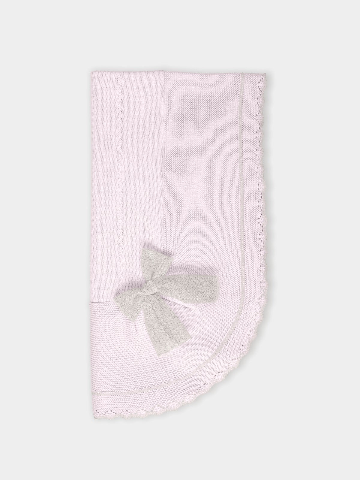 Mac Ilusion Baby Pink Blanket with Bow