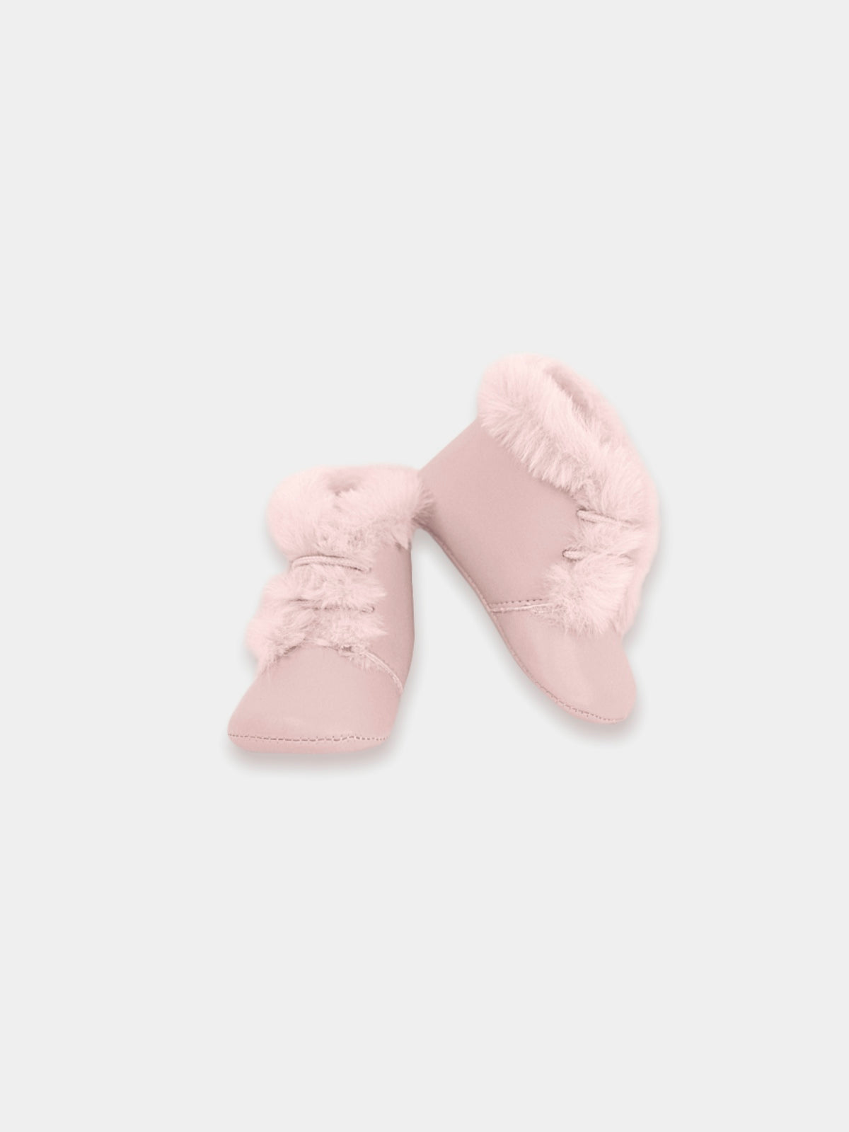 Mac Ilusion Baby Faux Fur Lined Pink Booties