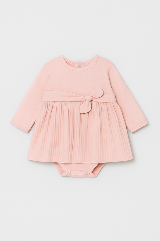 Mayoral Baby Girl Pink Pleated Dress
