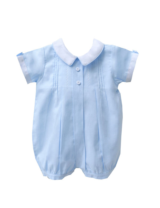 Pretty Originals Baby Boy Blue Cotton Romper