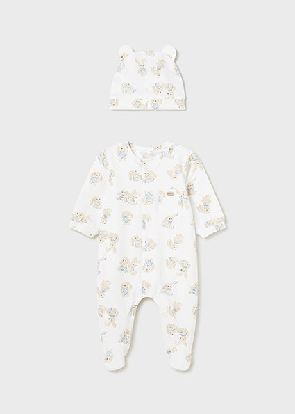 Mayoral Baby Boy Bunny Print Bib Set