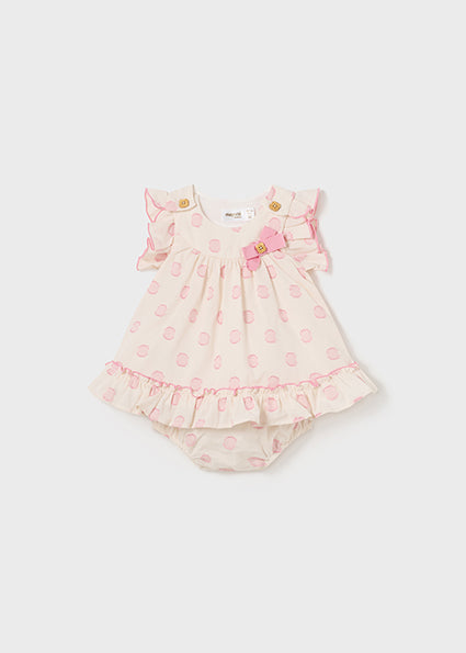 Mayoral Baby Girl Pink Polka Dot Dress