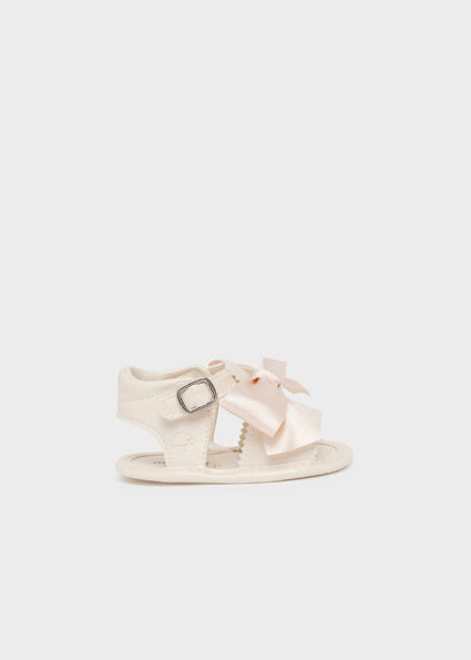Mayoral Ivory Pearlescent Baby Girl Sandals