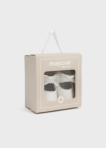 Mayoral White Baby Girl Shoes