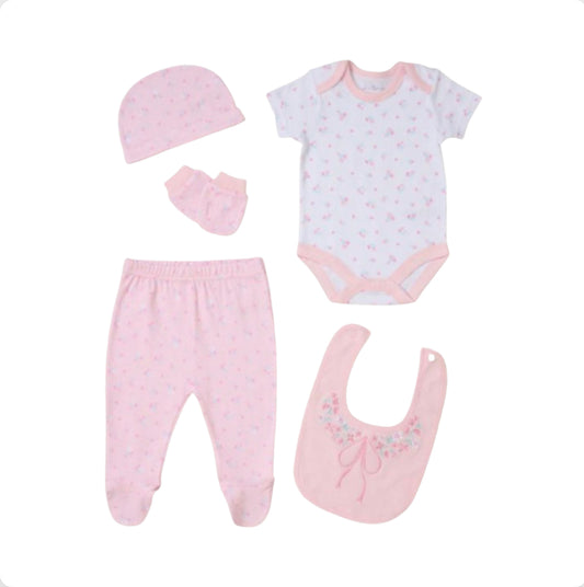Baby Girl Pink 5 Piece set
