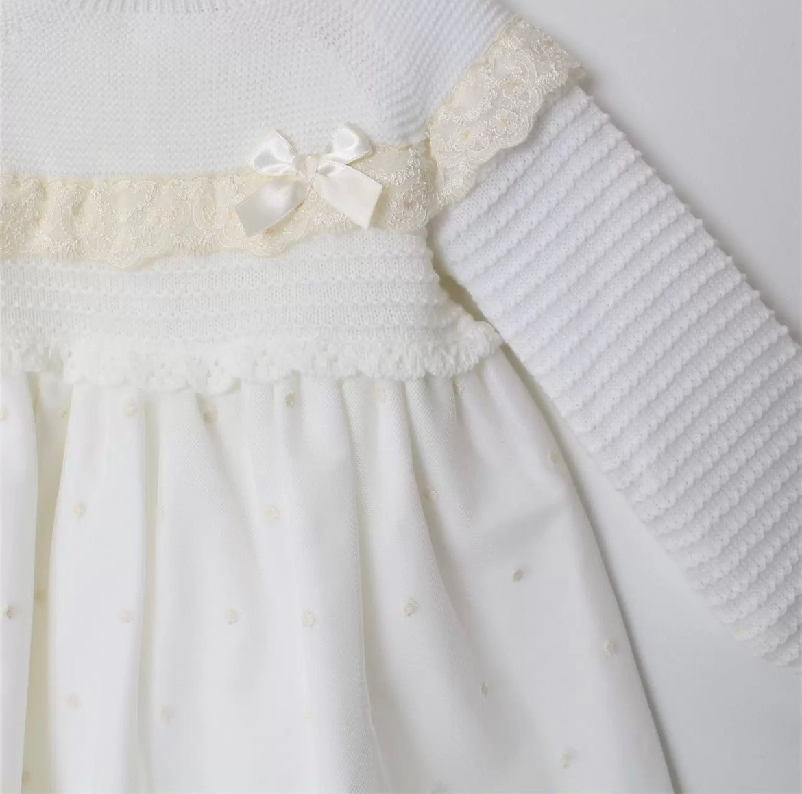 Mac Ilusion Baby Girl Ivory Dress