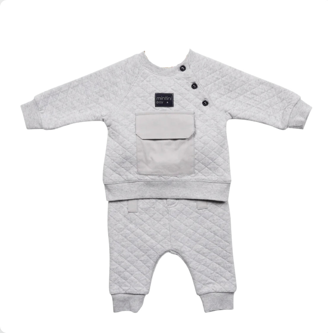 Mintini Baby Boy Grey Tracksuit