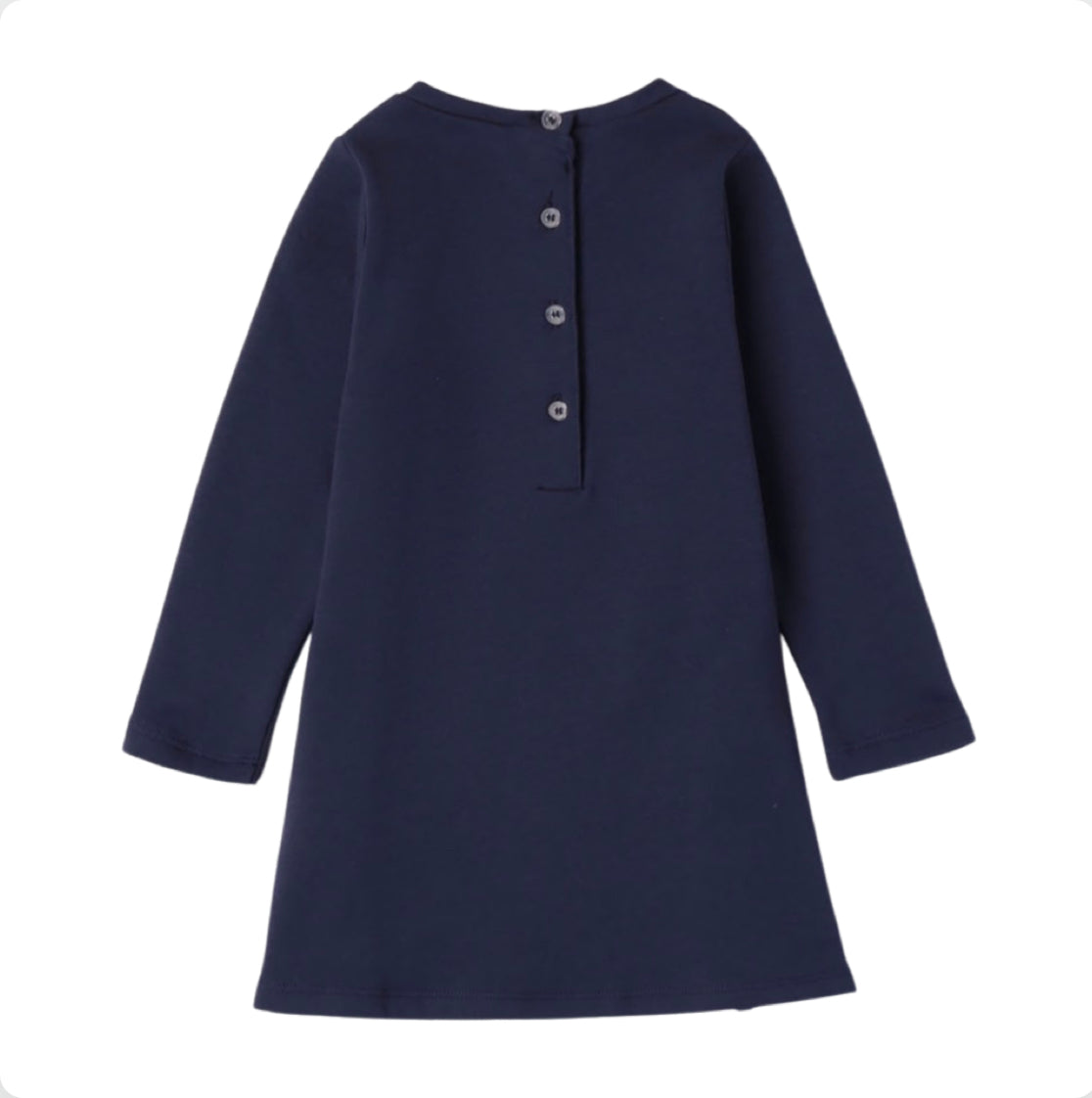 Sarabanda Girls Navy Jersey Dress