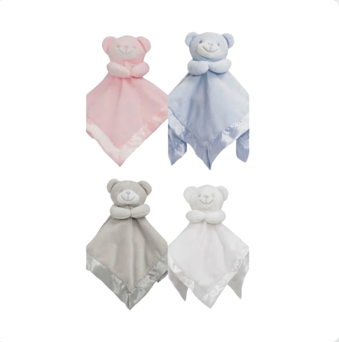 Baby Comforter Pink, Blue or White