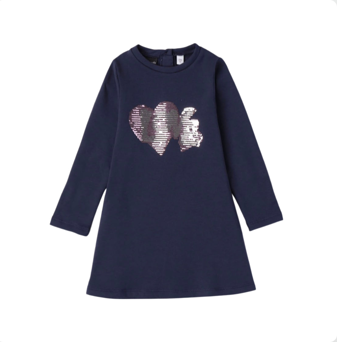 Sarabanda Girls Navy Jersey Dress