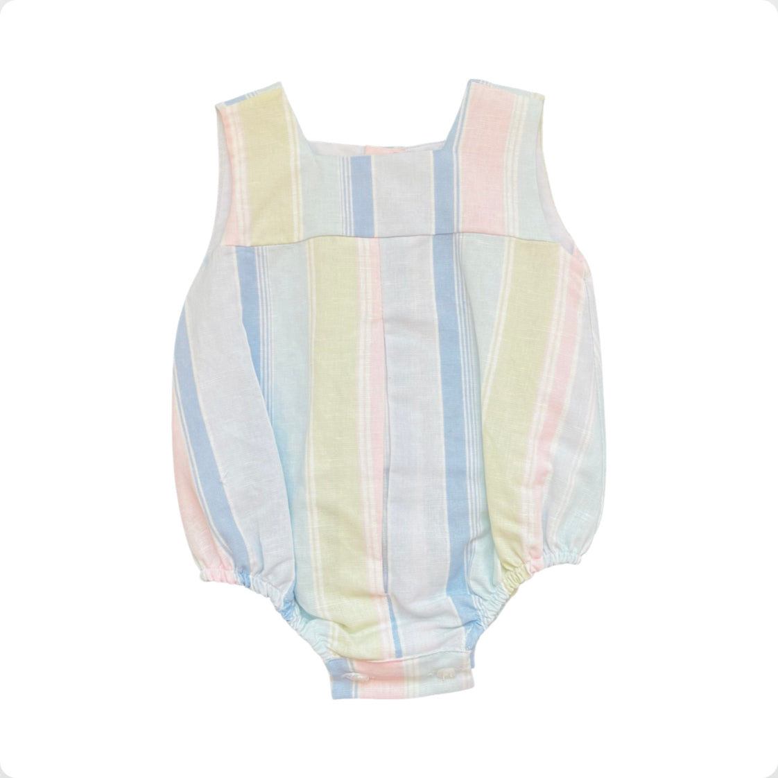 Lor Miral Baby Unisex Cotton Stripe Romper