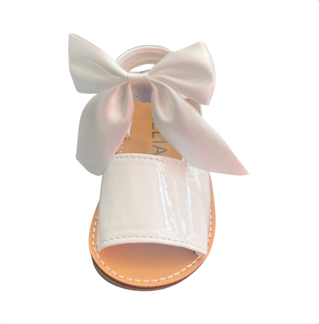 Girls White Patent Sandal