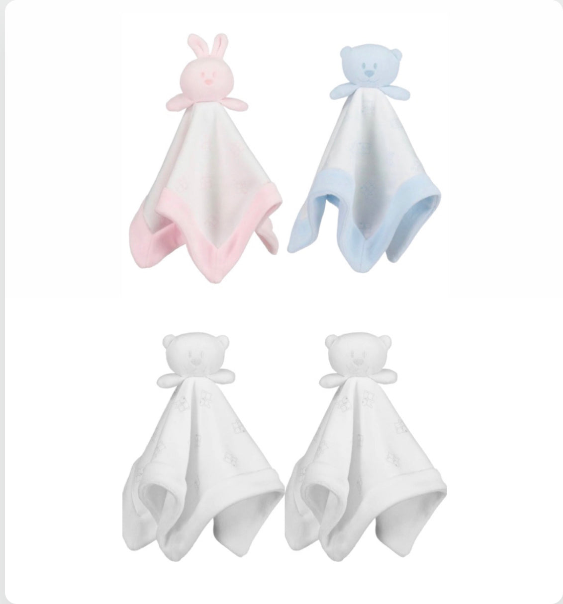 Emile et Rose Baby Comforter Pink/Blue/White