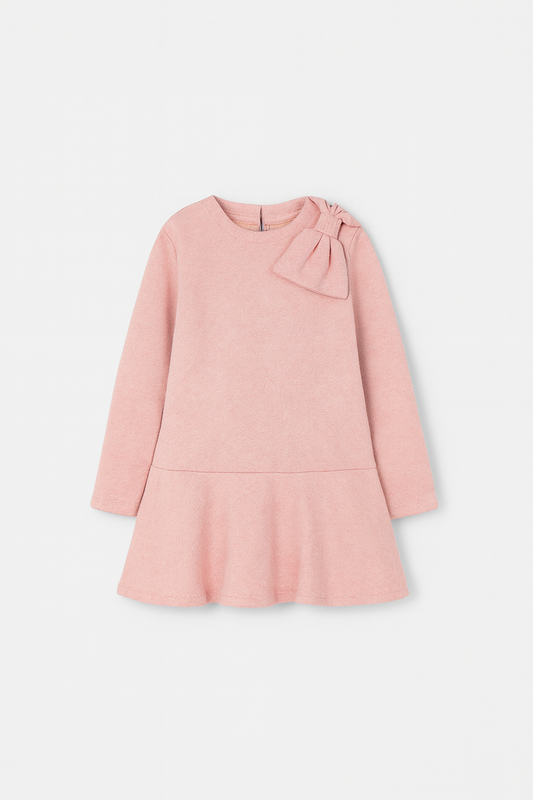 Mayoral Girls Pink Dress with Bow