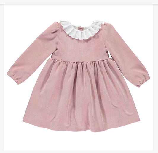 DOT Pink Needlecord Girls Dress