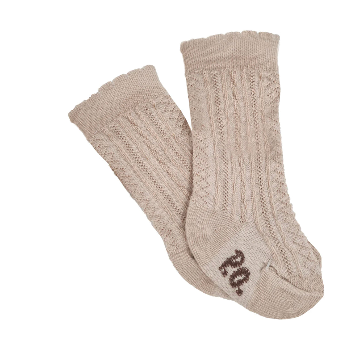 Pretty Originals Camel Ribbed Knee High Socks