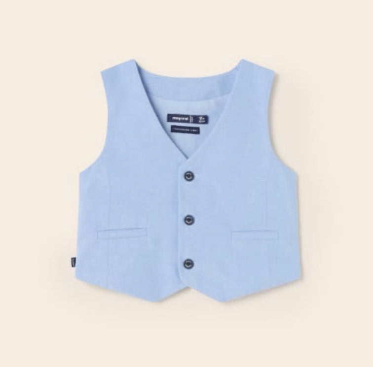 Mayoral Baby Boy Blue Waistcoat