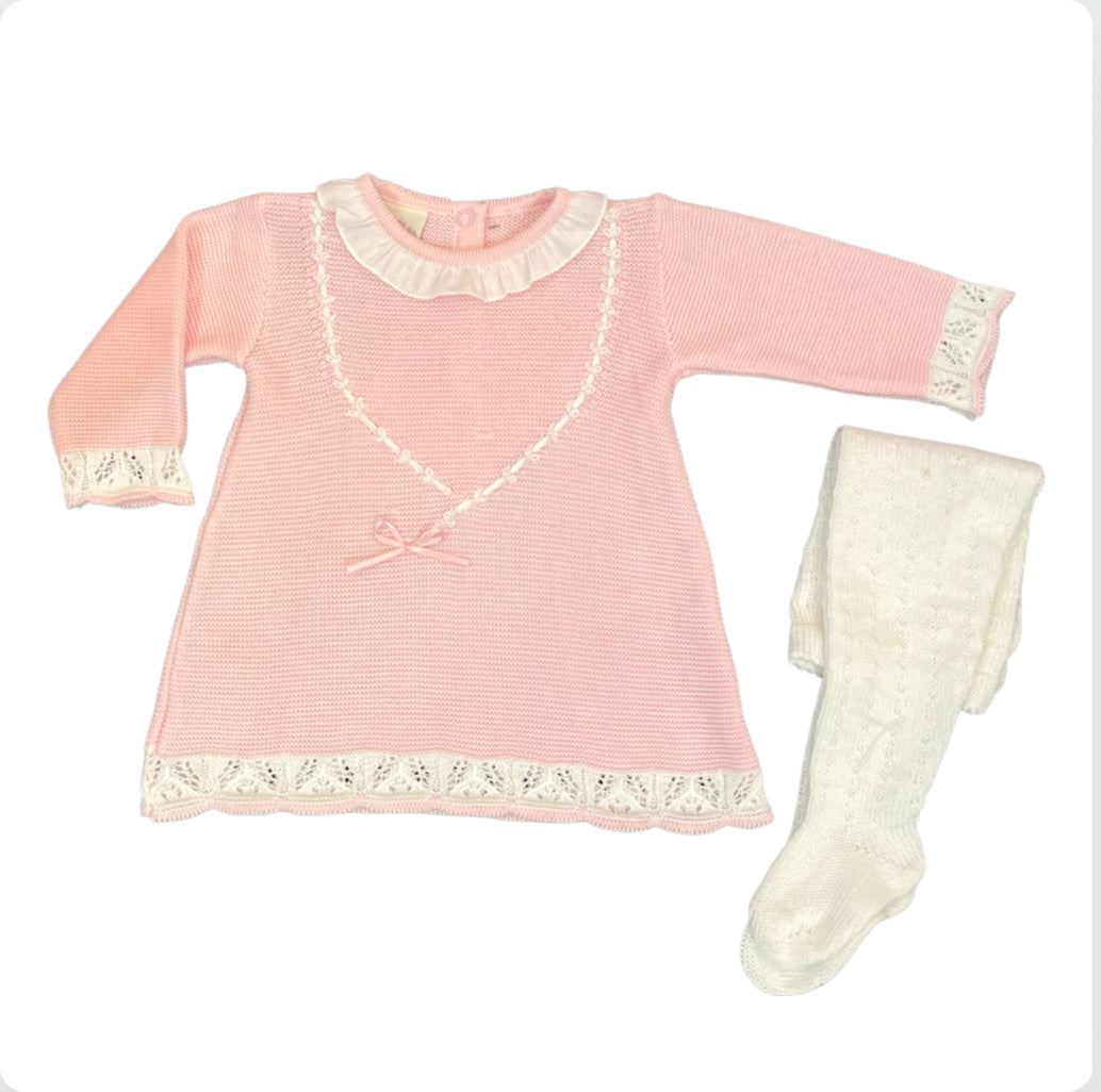 Pretty Originals Baby Girl Pink Dress set
