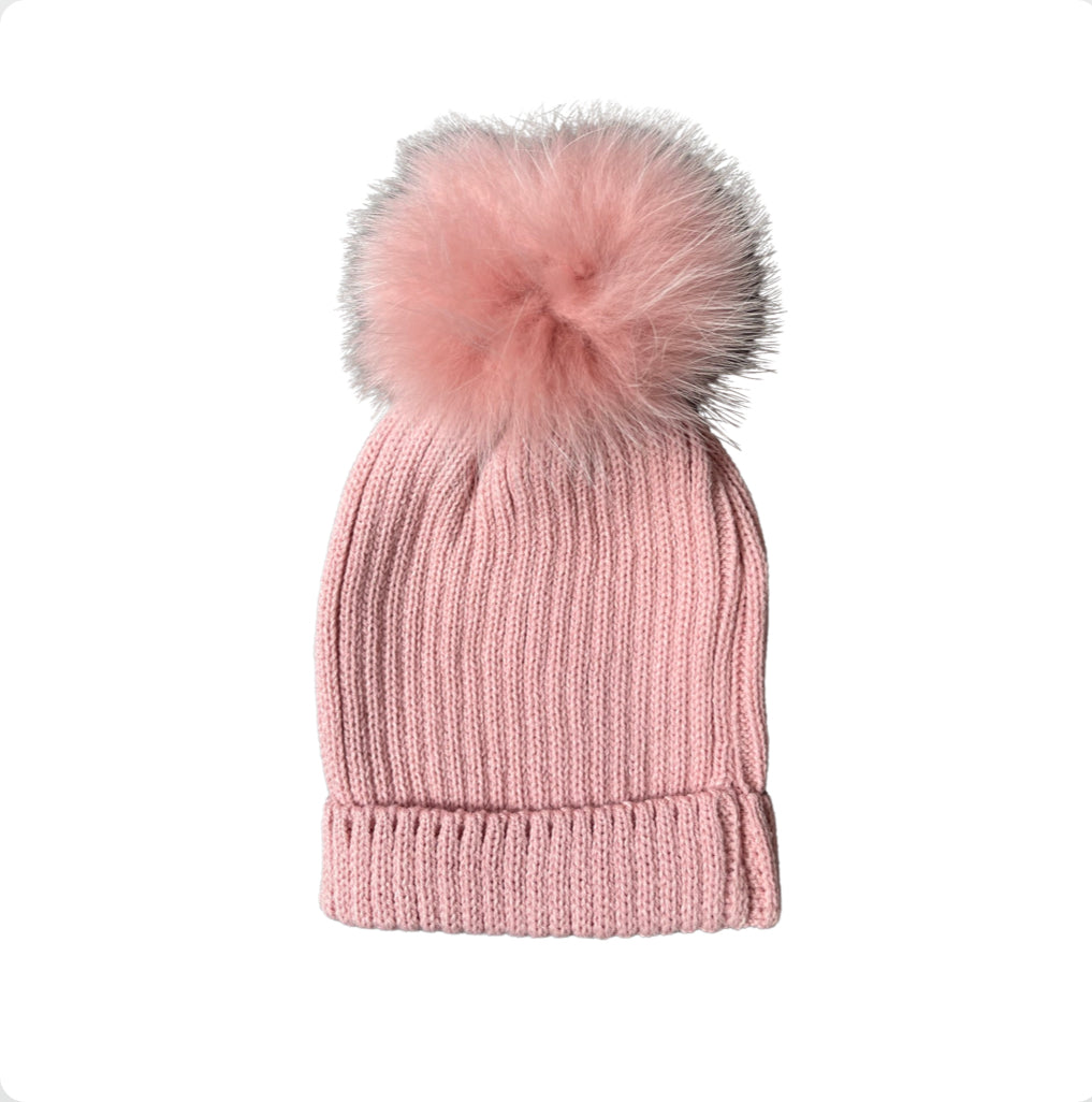 Mac Ilusion Knitted Pom Hat 3-12m