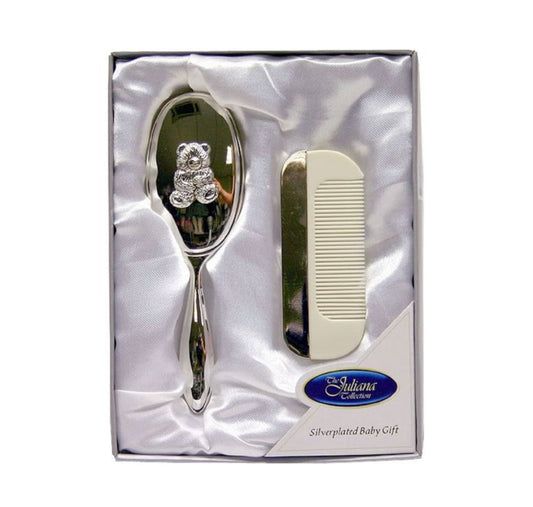 Silver Brush & Comb Baby Gift Set