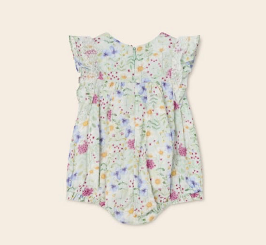 Mayoral Baby Girl Sustainable Cotton Floral Romper