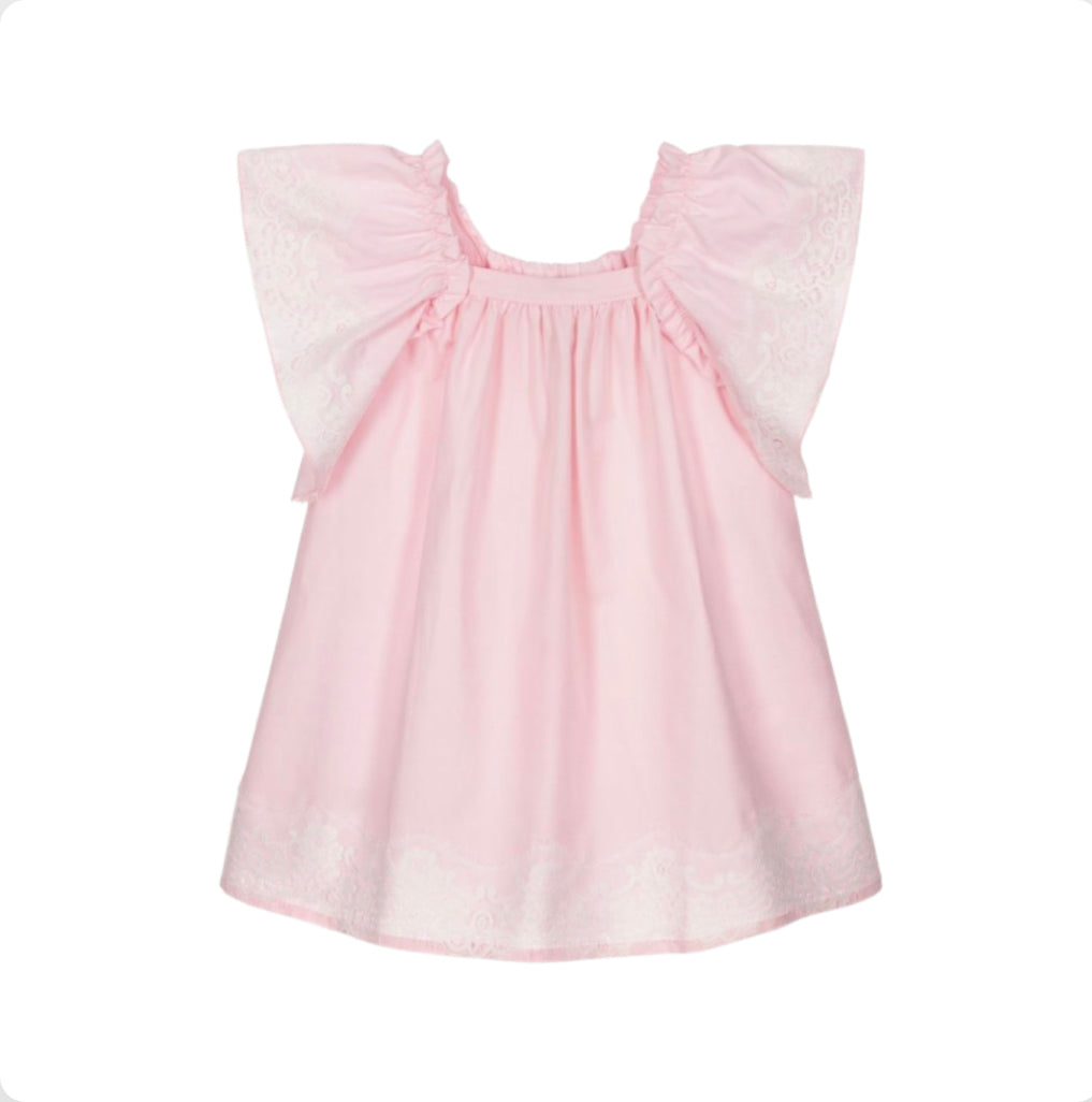 Phi Clothing Girls Pink Cotton Dress
