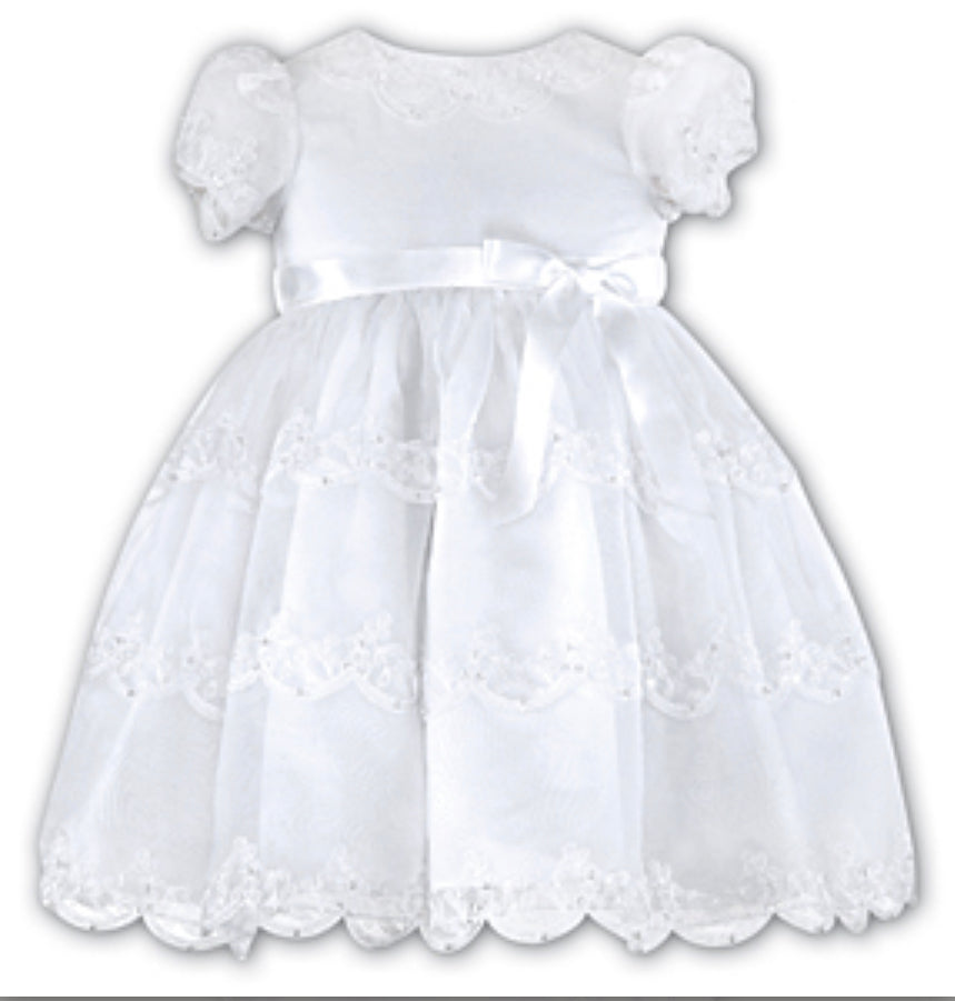 Sarah Louise Baby Girl Ivory Dress