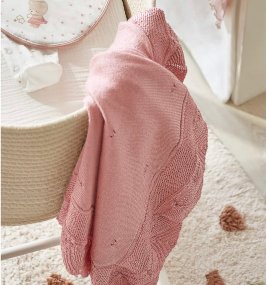 Mayoral Pink Baby Girl Blanket