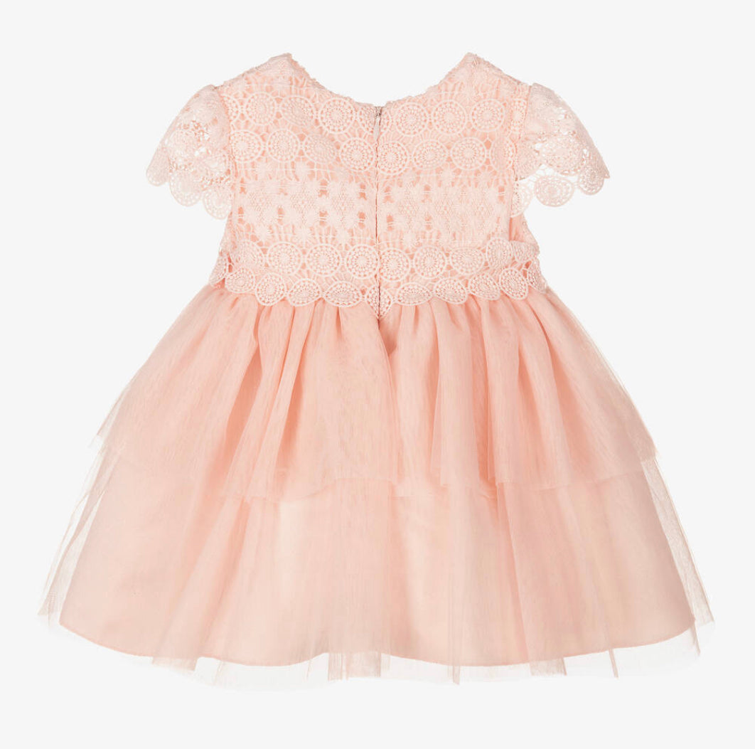 Mayoral Baby Girl Pink Lace & Tulle Dress