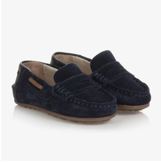 Mayoral Boys Navy Suede Leather Loafer