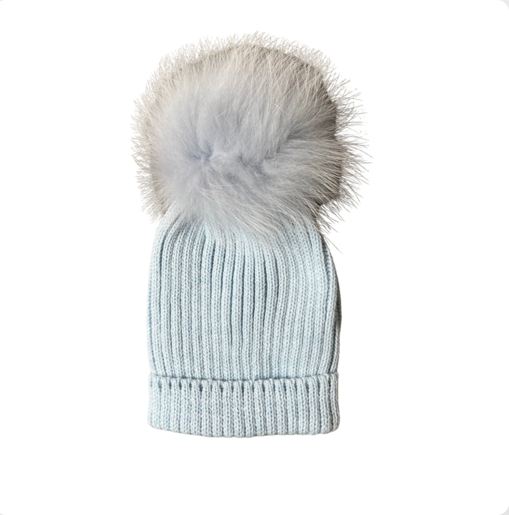 Mac Ilusion Knitted Pom Hat 3-12m