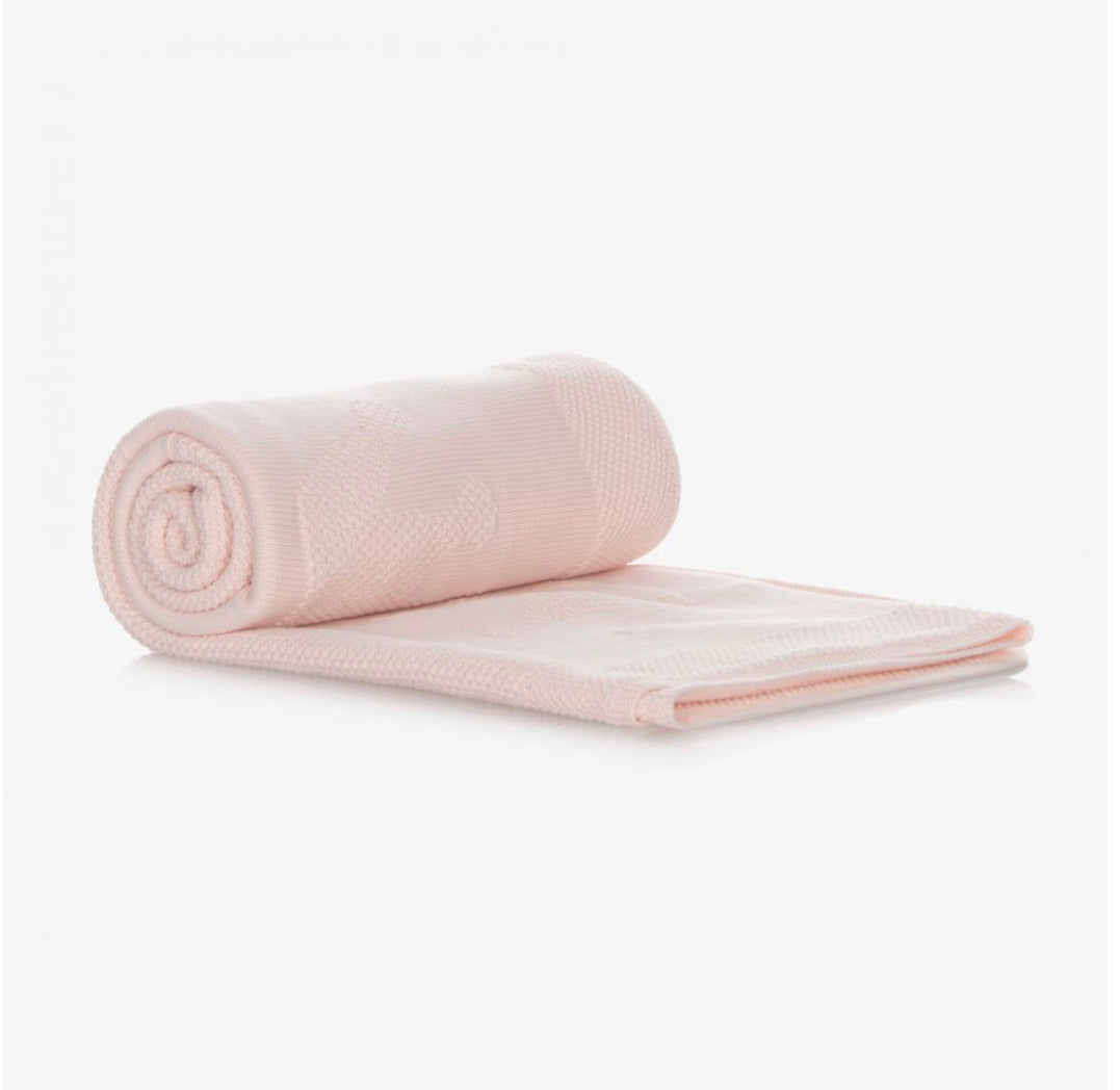 Caramelo Kids Baby Pink Knitted Blanket