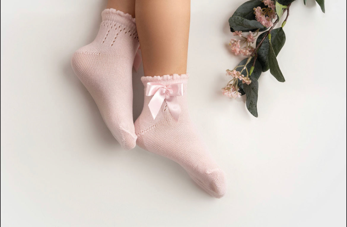Meia Pata Girls Pink Ankle Socks
