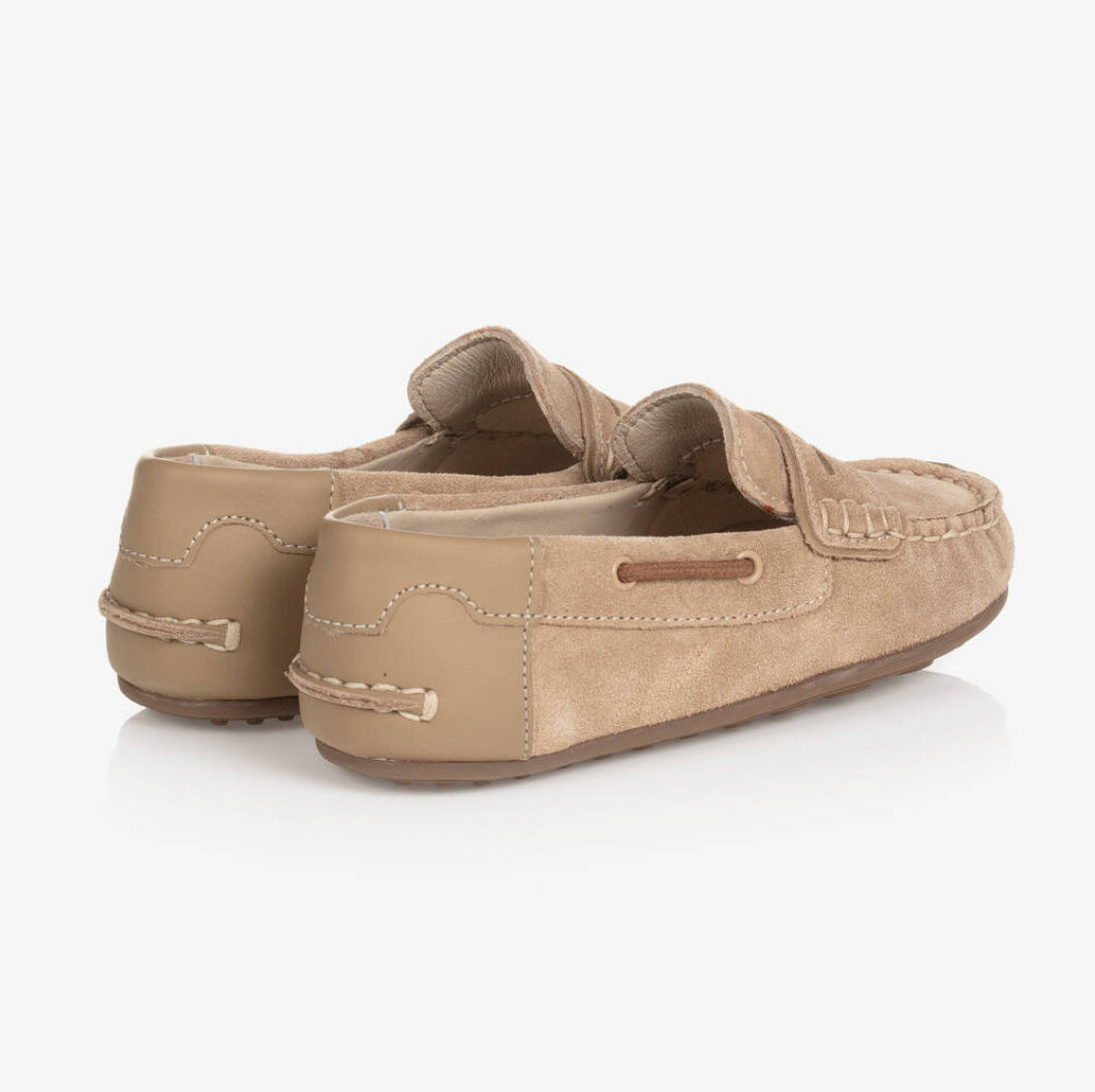 Mayoral Boys Beige Suede Leather Loafer