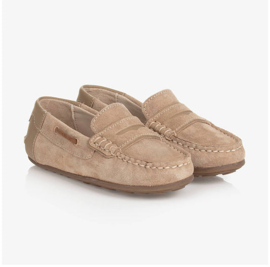 Mayoral Boys Beige Suede Leather Loafer