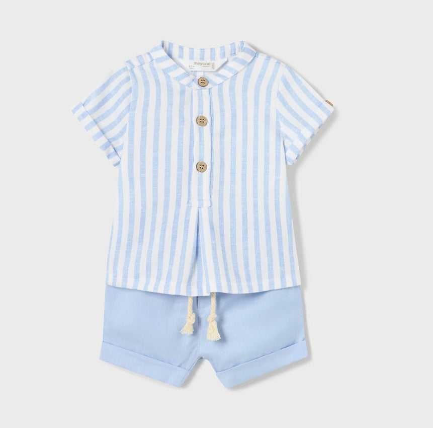 Mayoral Baby Boy Blue Shorts Set