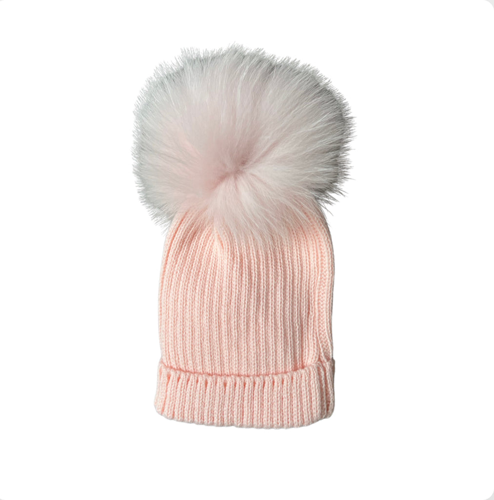 Mac Ilusion Knitted Pom Hat 3-12m