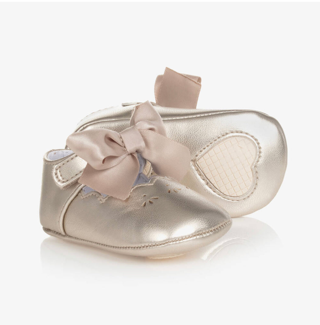 Mayoral Gold Baby Girl Shoes