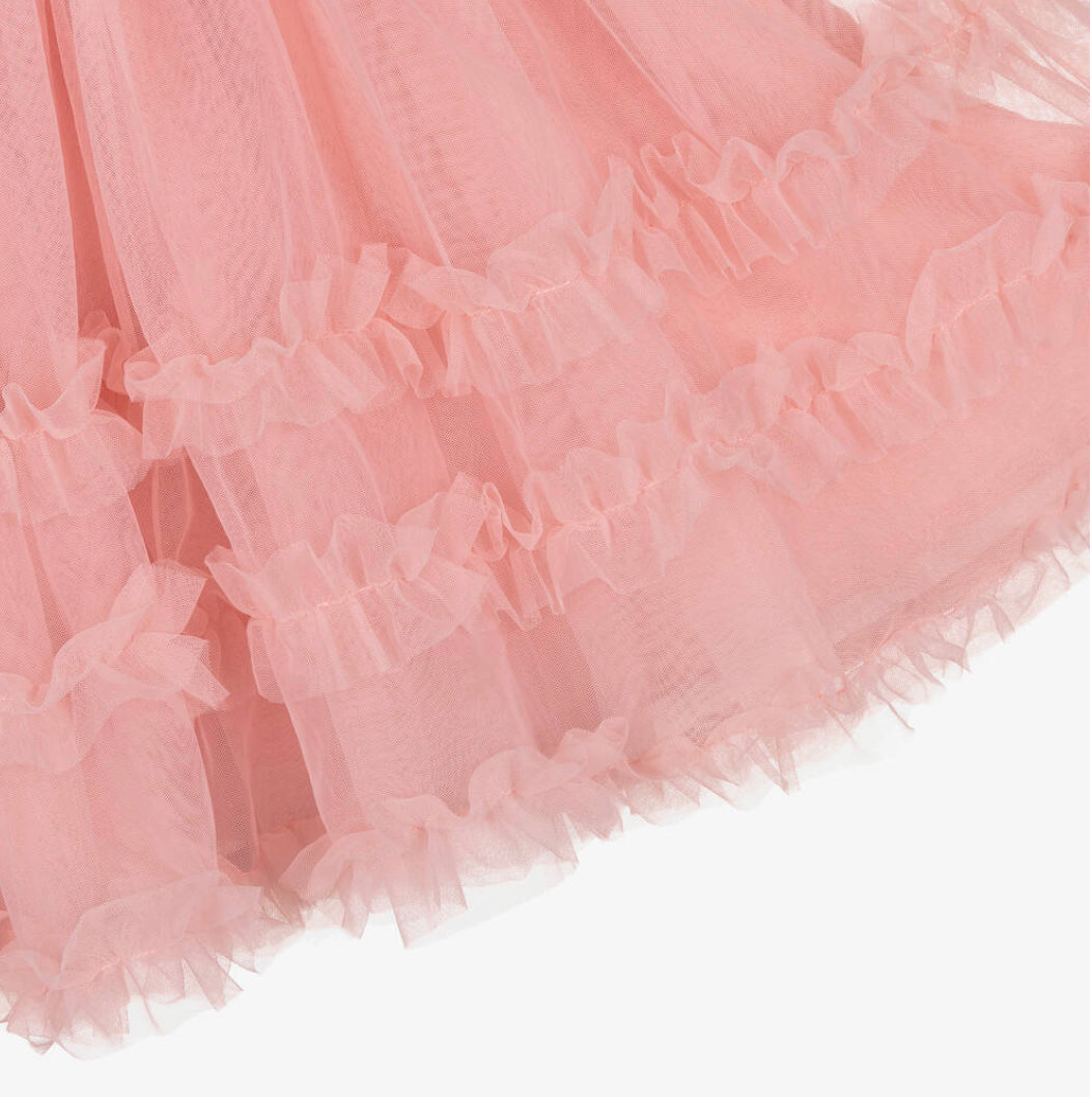 Mayoral Girls Pink Tulle Dress