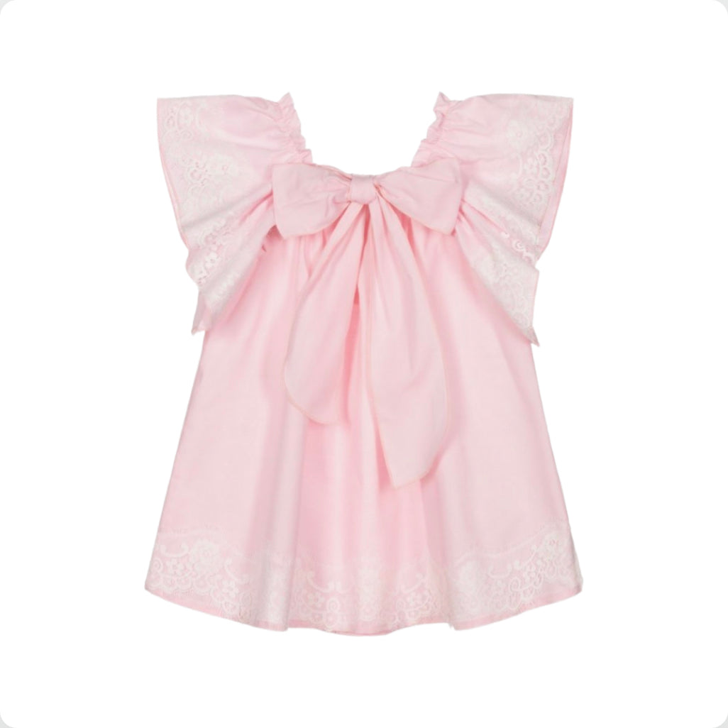 Phi Clothing Girls Pink Cotton Dress