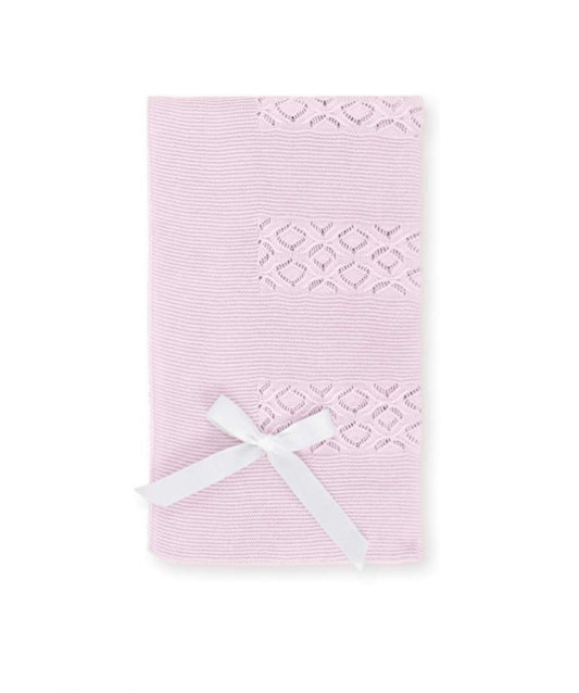 Mac Ilusion Pink Cotton Baby Blanket