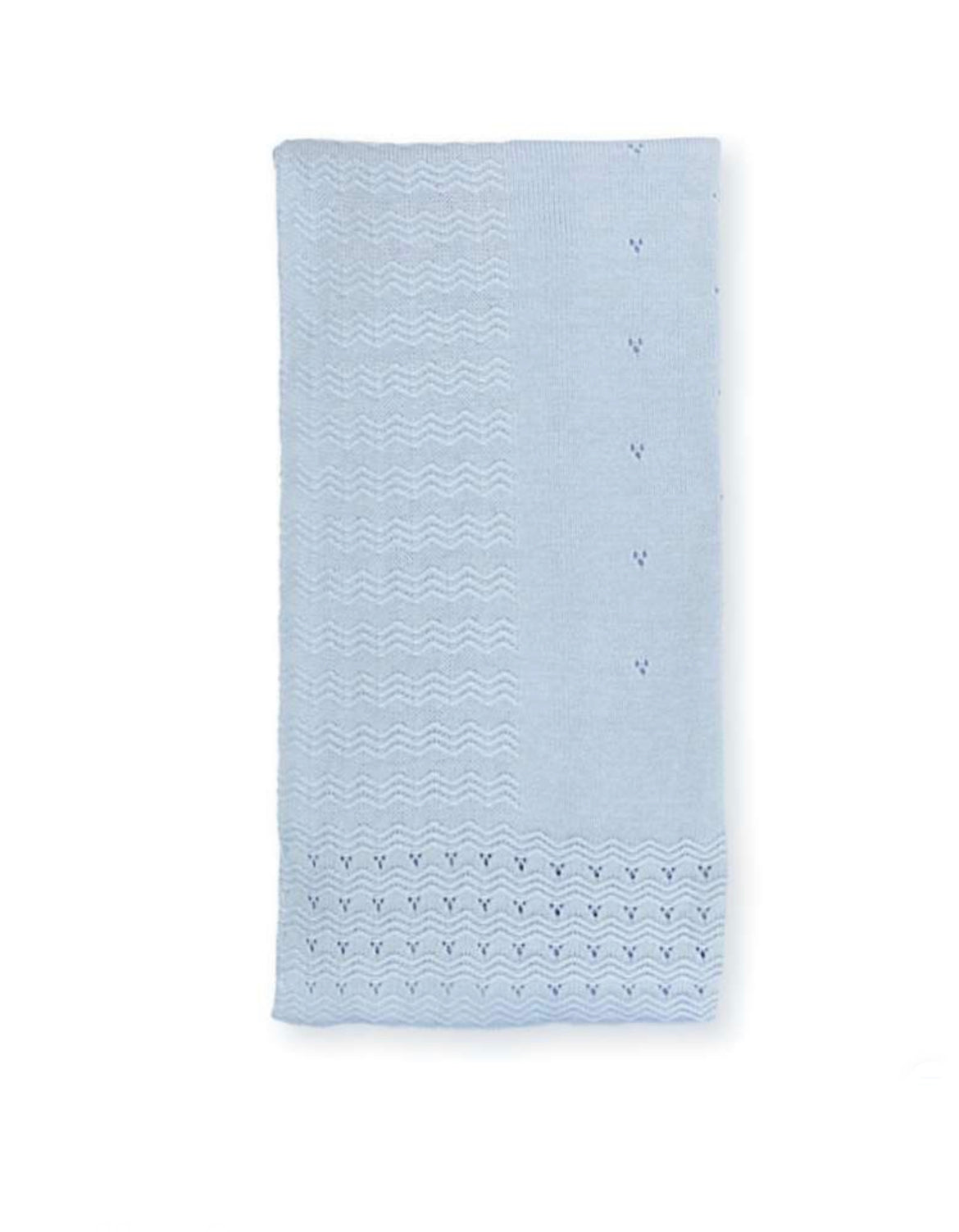 Mac Ilusion Blue Cotton Baby Blanket