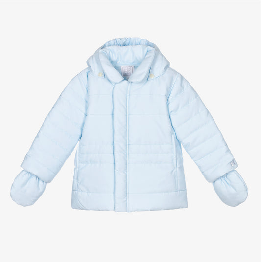 Emile et Rose Neil Baby Boy Blue Padded Baby Coat